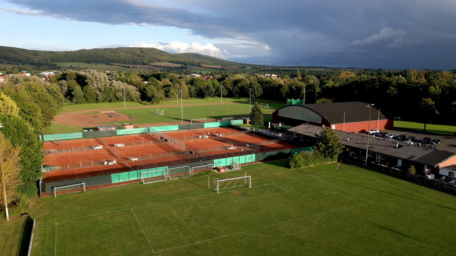 Übersicht der Tennisanlage SG Rodenberg